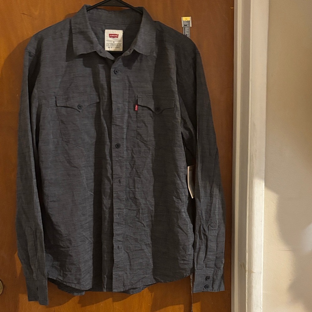 Levi's Charcoal Long Sleeve Shirt